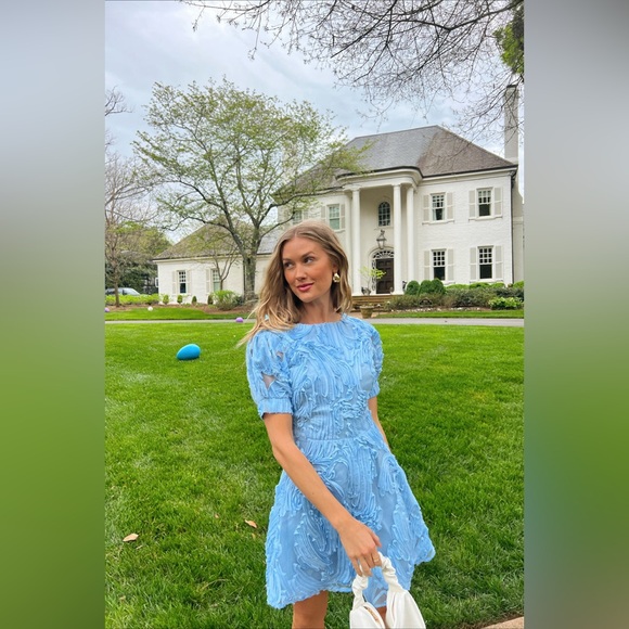 vestique Dresses & Skirts - Vestique Light Blue Midi Dress
